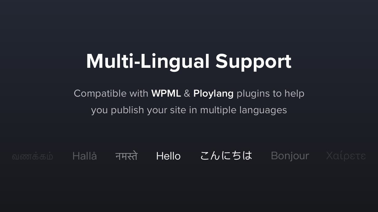 Translatable & Multi-Lingual