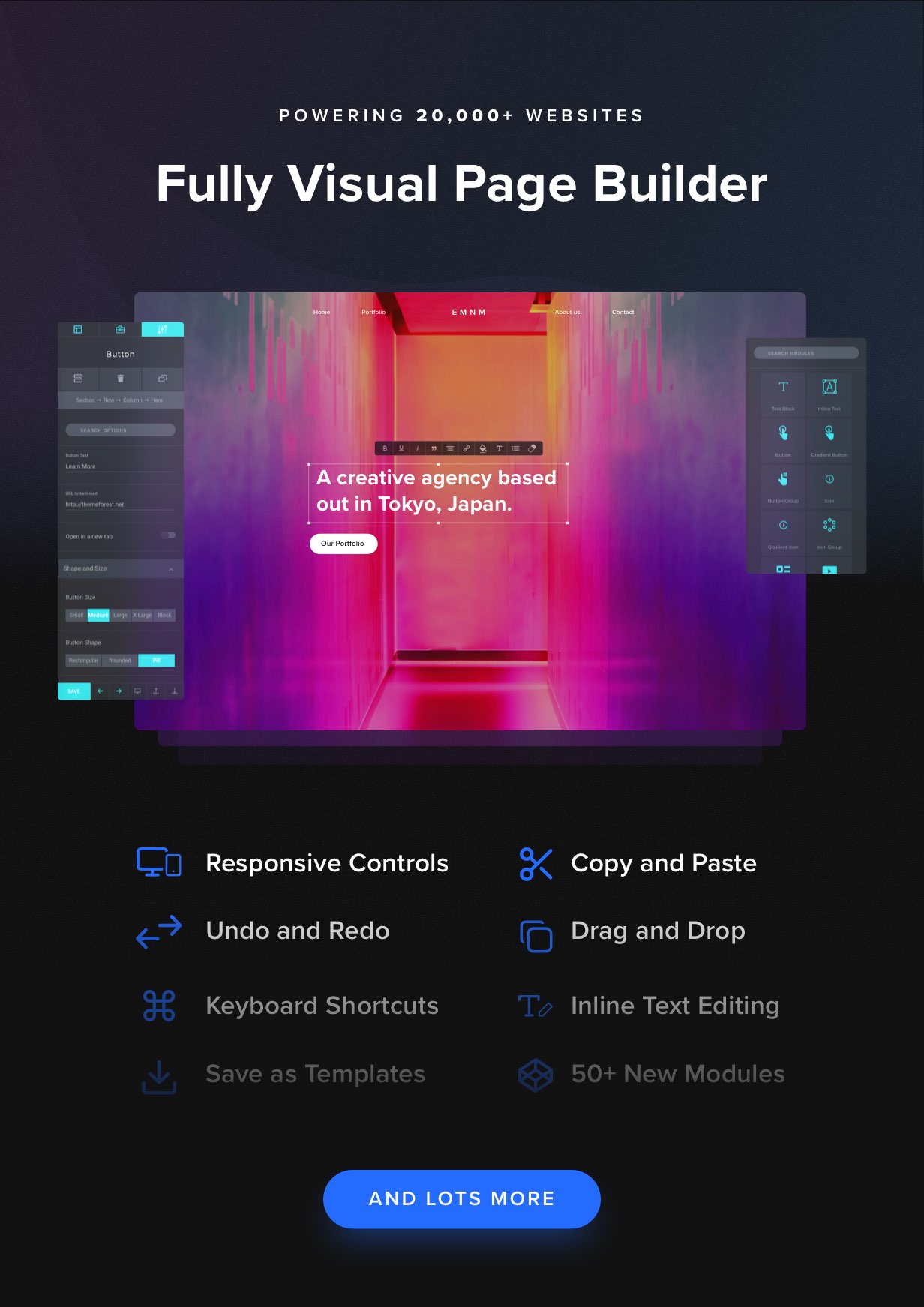 Fully Visual Page Builder